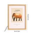 thumbnail image 3 of Aihimol Picture Frame,Wooden Photo Frame Shatter,Vertical & Horizontal Wall Hanging & Easel for Tabletop Display,3.54"X5.12" (Khaki), 3 of 6