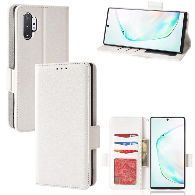 Samsung Galaxy Note 10 Plus Case , PU Leather Flip Cover Card Slots Magnetic Closure Wallet Case for Samsung Galaxy Note 10 Plus