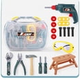 thumbnail image 1 of LSLJS Little Engineer Portable Repair Box Toy Set Simulation Wrench Chainsaw Children's Repair Tool Toys 19-Piece Set, Kids Toys, 1 of 8