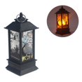 thumbnail image 1 of LED Halloween Candle Lantern Decoration with Skeleton Pumpkin Design - Portable Hanging Lamp PVC Material Safe for Kids Party Outdoor, 1 of 3