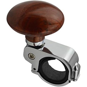 Brown Hickory Car Auto Steering Wheel Suicide Spinner Handle Knob Booster