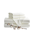 thumbnail image 1 of TOP SELL 100 % Cotton Luxury Sheet Sets 4 Pieces 600 Thread Count set includes Fitted sheet (all round elastic) Flat sheet and two Pillowcases (envelope closer), 1 of 6