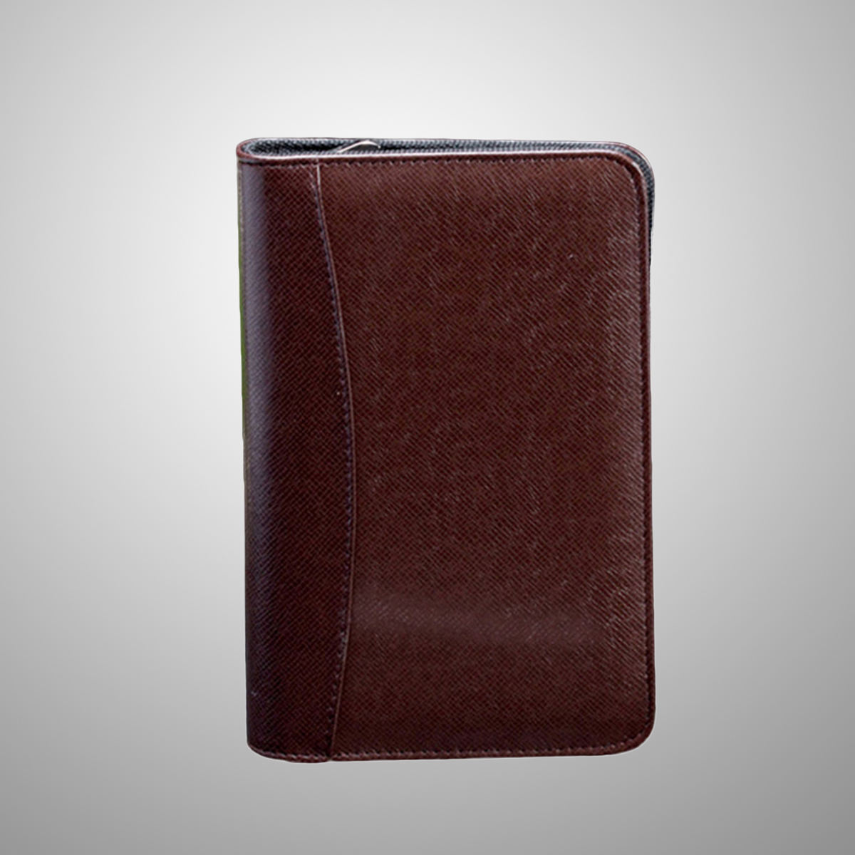 WEUVEB 1Pcs Business Binder Notebook with 6 Ring Binder for Travel and Work in Coffee