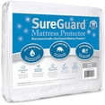 thumbnail image 2 of SureGuard King Size Mattress Protector - 100% Waterproof, Hypoallergenic - Premium Fitted Cotton Terry Cover White, 2 of 4