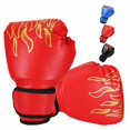 thumbnail image 1 of Gant de Boxe en Cuir, Sac de Gant de Protection pour Kickboxing, Gant d'Entraînement pour Enfants, Enfants, Enfants, Entraînement de Punching, Fournitures de Sport Sanda, Rouge, 1 of 1