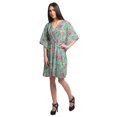 thumbnail image 3 of Moomaya Robe Courte de Caftan de Plage, Robe de Couverture Imprimée, Kaftan pour Femmes, Tenue de Plage, Couverture, 3 of 4