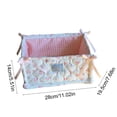 thumbnail image 3 of Fasiaou Desktop Storage Basket Organizer for Snacks Sundries and Cosmetic Items with Compact Design for Tidy Space,Pink, 3 of 6