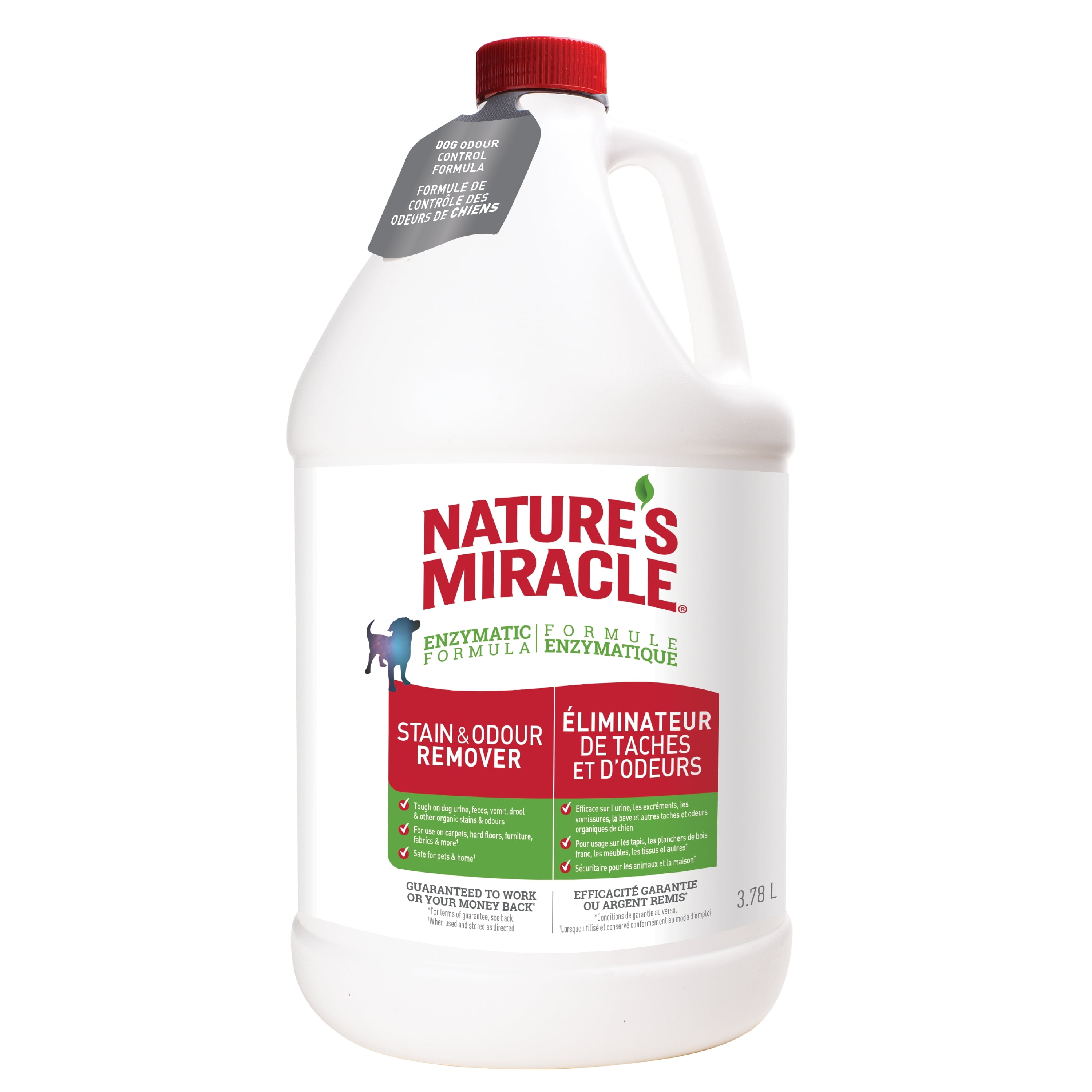 Nature's Miracle Éliminateur de Taches et D'odeurs pour Chien, 3.78L