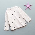 thumbnail image 2 of Girl's Fall T Shirts Heart Print Sweaters Baby Patternoutfits Knit Sweater Beige Going Out Fall Tops for B, 2 of 3