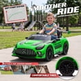 thumbnail image 2 of Licensed Mercedes-AMG GT3 24V Kids Ride-On Racing Car with Premium Leather Seat, High-Speed Performance 24V Power Wheels, Motorized Track Toy with Parent Remote, Green, 2 of 8
