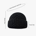 thumbnail image 3 of Women's Autumn Winter Solid Color Thickened Warm Ear Pineapple Pattern Knitted Hat, 3 of 3