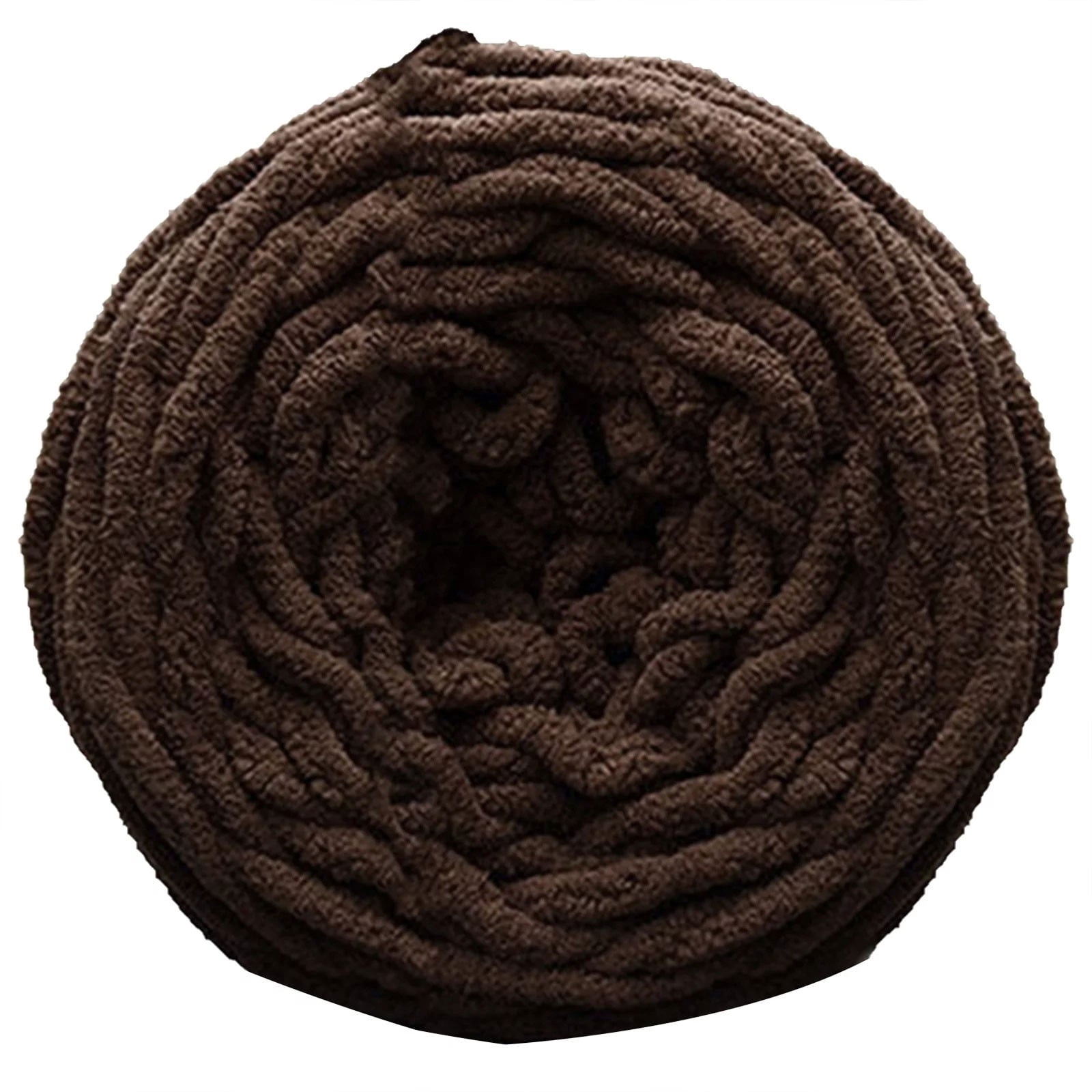 Clearance! Chunky Yarn Acrylic Bulky Washable Hand Knitting Yarn for DIY Blanket Scarf Sweater Needle and Thread Kit,Coffee