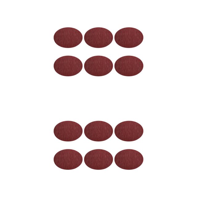 relayinert 6pcs/set Waterproof Place Mats Easy Wash Durable Elegant Non-Slide For Home And Restaurant Plastic Non- Slide Place Mat wine red 45*32.5cm 2Set