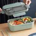 thumbnail image 4 of WIFKLSIIPG Lunch Box Kids Bento Box Adult Lunch Box Lunch Containers for Adults/Kids/Toddler 1100ML 2 Compartment Bento Lunch Box Built in Reusable Spoon &, 4 of 5