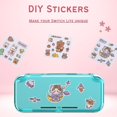thumbnail image 3 of 9-in-1 Switch Lite Console Accessory Kit, with Screen Protector, Joystick Keycaps, Transparent Case, DIY Stickers, Carrying Bag, Wrist Strap, 3 of 7