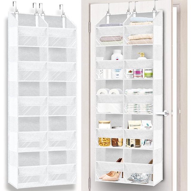 Over the Door Organizer s Extra Large Behind Door Storage of Compartments lbs Weight Capacity Over Door Organizer Door Hanging Organizer for Closet Diaper Organizer Room