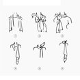 thumbnail image 4 of Lightweight square satin scarf - small silk scarf for sleeping, 4 of 5