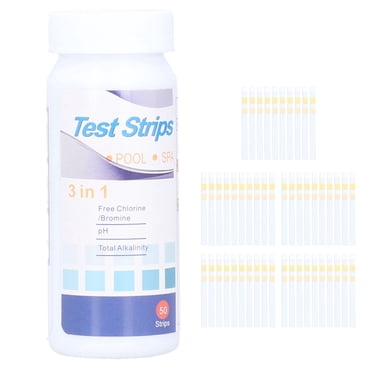 Spa Test Strips, Water Test Tool 50 Counts PH Test Papers, For Hot Spring Aquarium Industrial Water Drinking Water