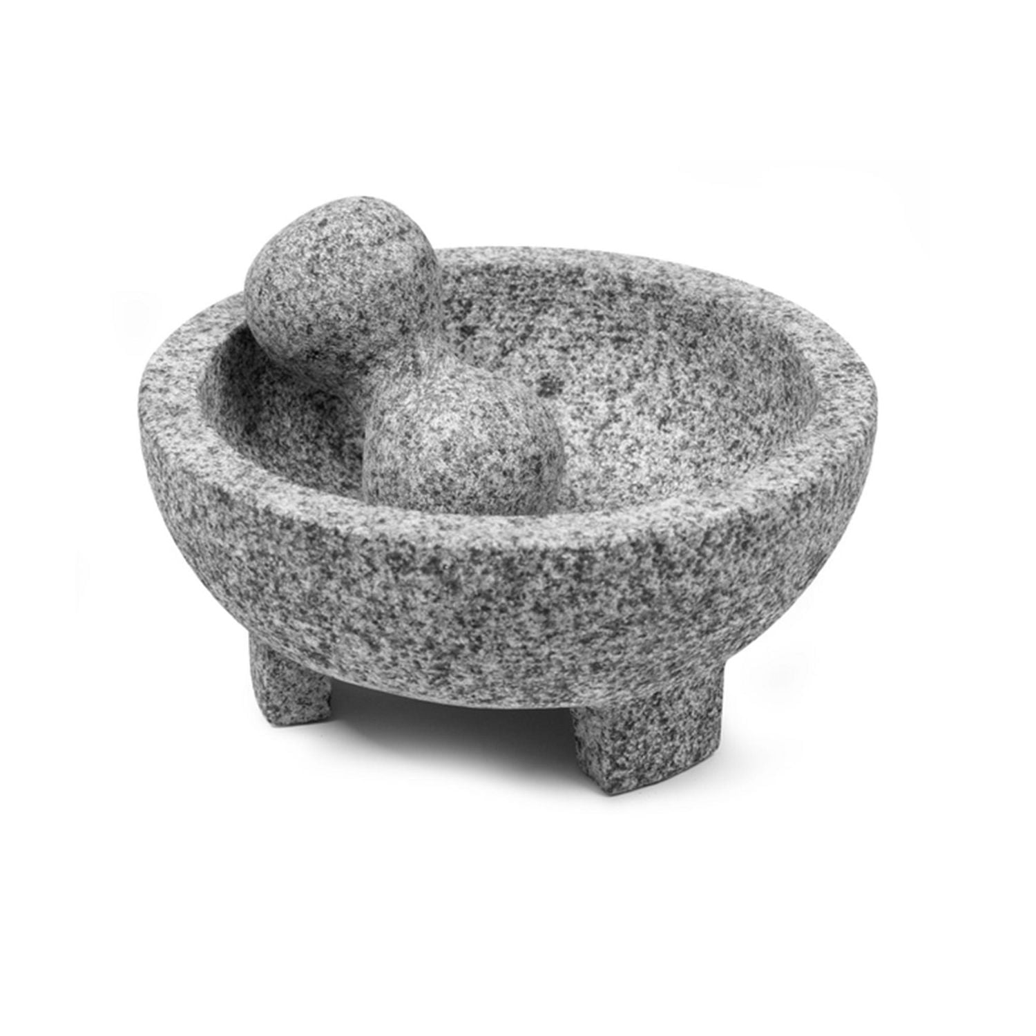 Mortier et pilon Imusa en granit molcajete de 8 po