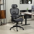 thumbnail image 2 of HOMCOM Ergonomic Mesh Office Chair, High Back Desk Chair, Black, 2 of 10