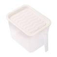 thumbnail image 1 of Multigrain Barley Food Storage Jar | Transparent Plastic Container with Handle | Airtight Lid | Stackable & Space-Saving | Dry Goods Organizer for Nuts, Candy, Pasta, Cereal | 1 Pc | Large Capacity, 1 of 2