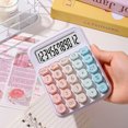 thumbnail image 4 of Tignapoo Gradient Color Calculator with Large Round Keys, 12-Digit Display, Mechanical Keyboard Style, Ideal for Office, Accounting, and Students (1xAAA Powered, Battery Not Included) - Gradient, 4 of 6