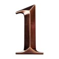 thumbnail image 2 of Vaidha Black Modern House Numbers Mailbox Numbers 0-9 Self-Adhesive Street Door Home Address Metal Numbers For Outside Or Inside Signs Easy Install, 2 of 3