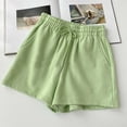 thumbnail image 2 of Timegard Shorts for Women Elastic Waisted Drawstring Athletic Sweatshorts Running Shorts with Pockets, 2 of 6