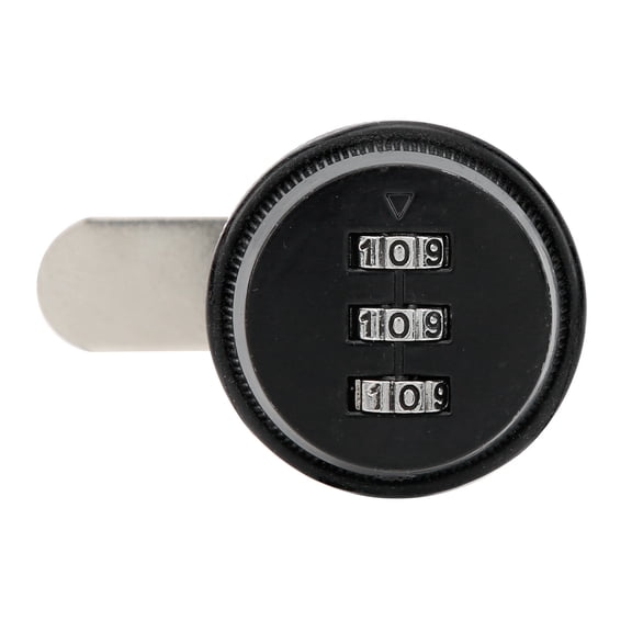 Tiroirs Combinaison Serrure, Mot de Passe RV Serrure Codée à 3 Chiffres pour Tiroirs Noir, Argent