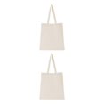 thumbnail image 1 of maskred Large Capacity Tote Bag Reliable Shopping Companion Sturdy And Durable Beige 2Set, 1 of 6