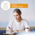 thumbnail image 4 of WEUVEB 1Set White Lined Paper Professional Loose Leaf Paper for Writing and Planning Use, 4 of 8