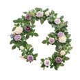 thumbnail image 1 of Wweixi Add Touch Of Beauty With Artificial Rose For Any Occasion Backdrop Arch Flowers Cloth Artificial Flowers Low Maintenance purple 1Set, 1 of 6
