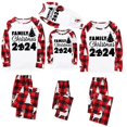 thumbnail image 4 of Styesk Pyjamas de Noël pour la Famille Mignons Xmas Haut à Carreaux Imprimé Vêtements de Nuit Ensembles de Pyjamas de Noël Assortis pour Enfant, 4 of 6