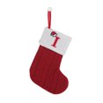 thumbnail image 3 of Lubelski Christmas Stocking Embroidered Letter with Hanging Rope Fine Workmanship Christmas Stocking Festive Xmas Decoration, 3 of 8