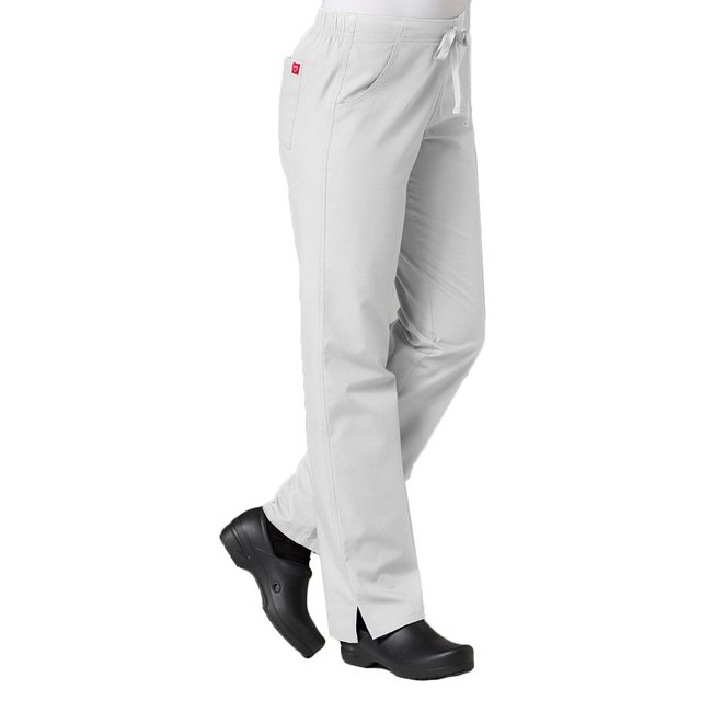 Red Panda Pantalon d'Uniforme à Jambe Droite à Demi-Cordon pour Femmes
