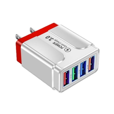 Birdeem Bloc Chargeur Usb Chargeur de Téléphone Bloc Chargeur Bloc Chargeur Rapide Blocs de Charge Chargeur Usb Adaptateur Usb Bloc de Charge Rapide 4 Ports Charge Rapide 3.0 Concentrateur Usb Chargeur Mural Adaptateur d'Alimentation 3.5A