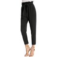 thumbnail image 4 of Women‘s Cropped Paper Bag Waist Pants with Pockets, 4 of 6
