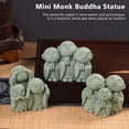 thumbnail image 3 of Buddha Statue Decoration, Cute Buddha Laughing Statute Monk Figurine For Fish  Aquarium Home Garden, 3 of 8