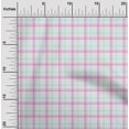 thumbnail image 2 of oneOone Cotton Cambric Light Pink Fabric Check Craft Projects Decor Fabric Printed By The Yard 42 Inch Wide, 2 of 4