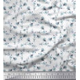 thumbnail image 1 of Soimoi Rayon Fabric Leaves & Magnolia Floral Decor Fabric Printed Yard 56 Inch Wide, 1 of 5