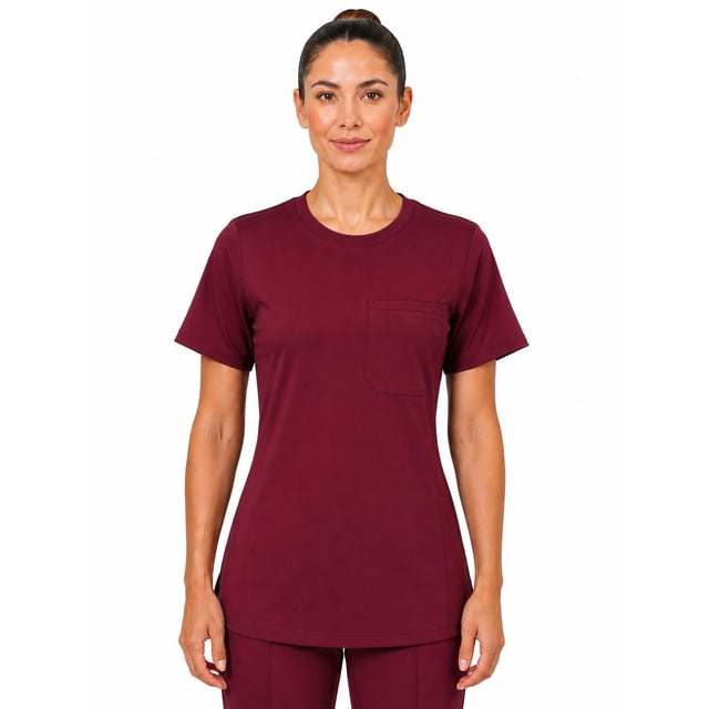 FLEX SCRUBS™ Ladies Round Neck Scrub Top