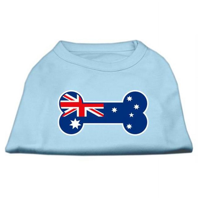 Chemises à Motif Drapeau Australien en Forme d'Os Bleu Bébé TTTG(20)
