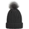 thumbnail image 2 of LinYooLi Women Chunky Beanie Hat Winter Thick Warm Fuzzy Knit Pom Skull Cap, 2 of 6