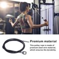 thumbnail image 4 of Youkk Pulley Rope Gym Cable Fitness Cord Solidness Workmanship Multipurpose High-strength Roller Equipment Pull Cable Black 3 Meter, 4 of 6