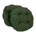 thumbnail image 1 of Coussins de Chaise Ronds Capitonnés en Microsuède Uni de 16 Po (Ensemble de 2), 1 of 4
