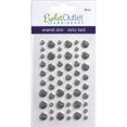thumbnail image 1 of Eyelet Outlet Adhesive-Back Enamel Dots 54/Pkg-Glitter Silver, 1 of 1