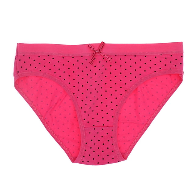 Vente de Liquidation 2025 Culottes pour Femmes Coton Basique Bikini à Pois