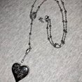 thumbnail image 5 of Lana Del Rey Collier Cœur avec Cuillère LDR Merch Chaîne de Serpents Pendentif Serpent LDR Collier Cœur en Acier Inoxydable - Argent, 5 of 5