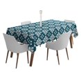 thumbnail image 1 of Vargottam indoor/outdoorTablenappe carrée de 58x58 pouces avec trou de parapluie et zip-imperméable à l'eauPatioTableTabletouches- TableCouvre-coussins pour l'arrière-cour RectangulaireTable- Vert Sarcelle, 1 of 5