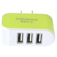 thumbnail image 1 of Universal Candy Color 3 USB adapter 3 port Multi-Port Wall Charger US Plug Wall Adapter Cube Block AC 110-220V 5V, 1 of 1